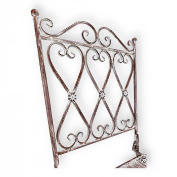 Gartenstuhl Bilbao klappbar – Landhaus Metallstuhl für Balkon & Garten